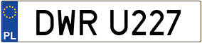 Trailer License Plate